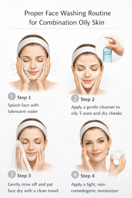 Cách dùng sữa rửa mặt da hỗn hợp