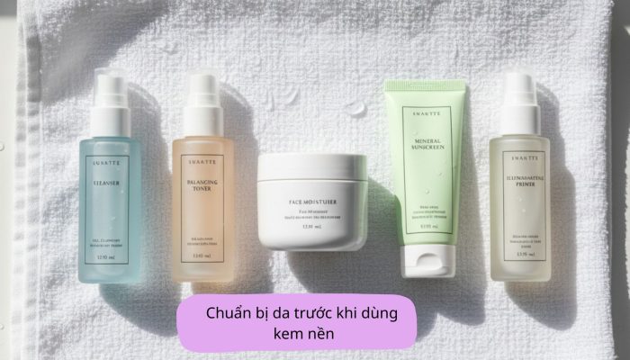 Cách sử dụng kem nền và chuẩn bị da trước khi makeup