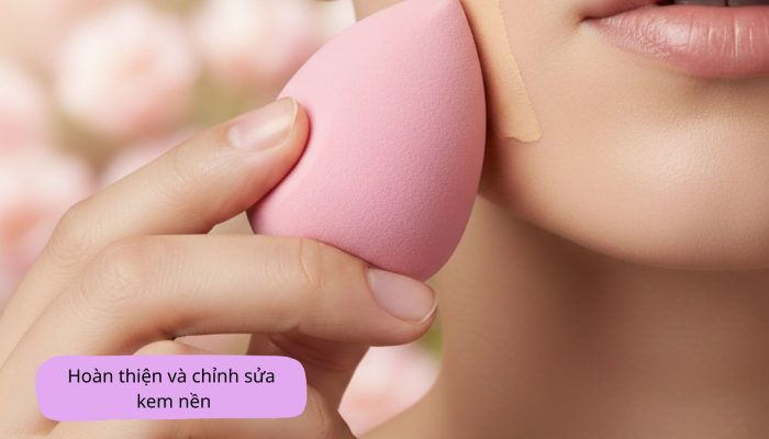 Cách sử dụng kem nền và chỉnh sửa lớp makeup