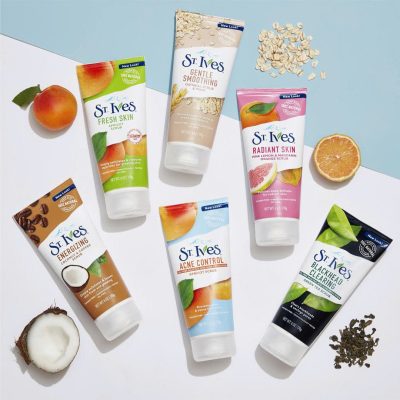 Các dòng sữa rửa mặt tẩy da chết St.Ives chiết xuất thiên nhiên cho từng loại da