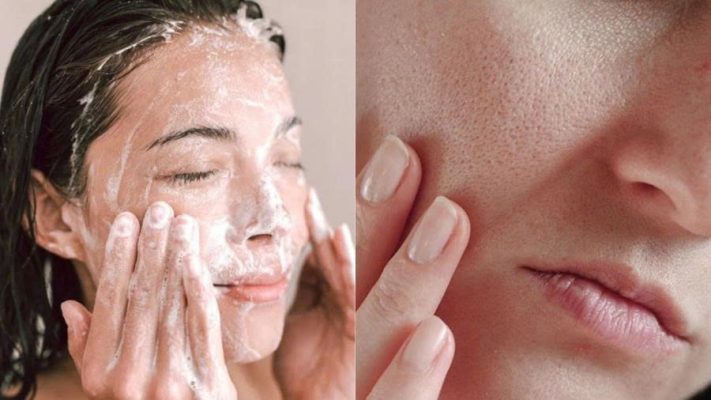Rửa mặt không đúng cách là nguyên nhân khiến lỗ chân lông to và da thô ráp